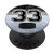 Ice Hockey Custom Jersey Number 33 thirty three Puck on Rink PopSockets Grip and Stand for Phones and Tablets
