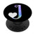 Letter J heart monogram initial J watercolor for girls PopSockets Grip and Stand for Phones and Tablets