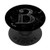 Elegant B White Black Initial Monogram Capital Letter Art PopSockets Grip and Stand for Phones and Tablets