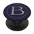 Dark Blue Letter B Initial Monogram PopSockets Grip and Stand for Phones and Tablets