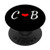 Matching Initial C   B Letter Alphabet Monogram PopSockets Grip and Stand for Phones and Tablets