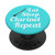 Clarinet Player Gift - Eat Sleep Clarinet Repeat - Aqua PopSockets Grip and Stand for Phones and Tablets