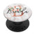Brenda First Name Initial B Rose Pink Marble and Floral PopSockets Grip and Stand for Phones and Tablets