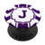Purple Chevron Monogram Letter J Initial Monogrammed Name PopSockets Grip and Stand for Phones and Tablets