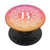 Pink Orange Ombre Mandala Flower Monogram Letter B Initial PopSockets Grip and Stand for Phones and Tablets