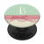 Letter B Initial Shabby Chic Polka Dot Monogram B PopSockets Grip and Stand for Phones and Tablets