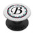 Floral Boarder Monogram Letter B Initial PopSockets Grip and Stand for Phones and Tablets