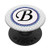 Blue Daisy Boarder Monogram Letter B Initial PopSockets Grip and Stand for Phones and Tablets