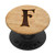Rustic Letter F First Initial Monogram PS13790F PopSockets Grip and Stand for Phones and Tablets