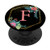 Personalized Flower Monogram Pretty Initial Letter F PopSockets Grip and Stand for Phones and Tablets