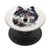 Wolf Face Head Silhouette Forrest White Grey Wolf PopSockets Grip and Stand for Phones and Tablets