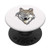 Wolf Head on White Background PopSockets Grip and Stand for Phones and Tablets