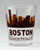 Boston Massachusetts Sunset Skyline Shot Glass