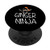 Ginger Ninja Funny Redhead PopSockets Grip and Stand for Phones and Tablets