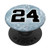 Ice Hockey Number 24 Design Sports Player on Rink - Hockey PopSockets PopGrip Swappable Grip for Phones   Tablets