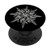 Snowflake Ice Crystal Beautiful Winter Photo on Black PopSockets Grip and Stand for Phones and Tablets