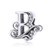 BETTY SARAH 925 Sterling Silver Letter B Charms for Pandora Bracelets Alphabet Initial Beads Jewelry Gift for Women