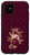 iPhone 11 Maroon floral Initial Letter J monogram blush flowers Case