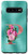 Galaxy S10 Teal floral Initial letter P monogram lilac flowers Case