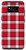 Galaxy S8 Classic White Red   Black Plaid Buffalo Gingham Pattern Case