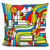 LiLiPi" Pop Art Stripes Curve Decorative Accent Throw Pillow