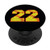 Softball 22 for Player Number 22 PopSockets Grip and Stand for Phones and Tablets