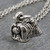 Tiny Pekinese Charm Necklace - 925 Sterling Silver 18