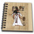 3D Rose Image of Ancient Painting of Egyptian Princess On Papyrus Paper Mini Notepad