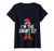 Womens Im The Smart Elf T-Shirt Matching Christmas Costume Shirt V-Neck T-Shirt