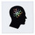 3dRose qs-24258-1 Think about Science Atom in Your Mind Quilt Square 10 by 10-Inch