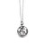 World Earth Necklace - Pewter World Earth Charm on 18 inch Stainless Steel Cable Chain