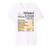 Funny Whipped Cream Nutrition Fact Thanksgiving Christmas Premium T-Shirt