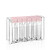 Spice Shaker Seasoning Box-Plastic Spice Dispenser-Seasoning Condiment Storage Container with Tray for Salt Sugar - Barbecue Storage Containers Spice Racks -Transparent Seasoning Box- Set of 6 Pink