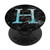 Silver Light Blue Letter H Monogram On Black Marbled Look PopSockets PopGrip Swappable Grip for Phones   Tablets Silver Light Blue Letter H Monogram On Black Marbled Look PopSockets PopGrip Swappable Grip for Phones   Tablets