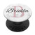 Briella Rose Pink Glamour Monogram Letter B Girls PopSockets Grip and Stand for Phones and Tablets