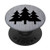 Grey Black Pine Trees Nature Hiker Camper Gift PopSockets PopGrip Swappable Grip for Phones   Tablets