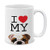 MUGBREW I Love My English Bulldog Ceramic Coffee Mug Tea Cup 11 OZ