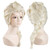 Anogol HairCap Light Blonde Wigs For Princess Series Anime Cosplay Wigs Synthetic Wig Long Weaving Braid Wig For Kids