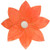 Lumabase 56206 6 Count Floating Lotus Paper Lanterns, Orange