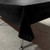 12-Pack Premium Plastic Tablecloths for Rectangle Table - 54 x 108 Inch Disposable Table Cover for 6 to 8 Foot Tables - Black 54x108