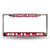 NBA Rico Industries Laser Cut Inlaid Standard Chrome License Plate Frame Chicago Bulls - Red Insert