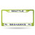 NFL Rico Industries Standard Chrome License Plate Frame Seattle Seahawks - Green