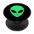 Alien Head Face ~ Cute Green Trippy EDM Rave Festival PopSockets PopGrip Swappable Grip for Phones   Tablets