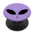 Alien Head Face ~ Cute Pastel Purple Rave Festival PopSockets PopGrip Swappable Grip for Phones   Tablets