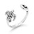 925 Sterling Silver Adjustable Sea Turtle and Wave Open Ring