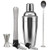 Cocktail Shaker Set Martini Shaker - 6 Piece Bartender Kit Drink Shaker Bar Tools Set with Measuring Jigger Muddler Mixing Spoon 2 Liquor Pourers