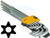 9pcs Extra Long Arm Torx Hex Key Set Star with Shaft Pin Slot Wrenches