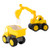 EPFamily 2 Pack Excavator Toy and Dump Truck Construction Truck Toys Gift Set for Kids Toddlers