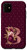 iPhone 11 Maroon floral Initial Letter B monogram blush flowers Case