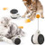 Beautychen Cat Balance Swing Car Toy Interactive Cat Toy Catnip Toy Cat Kitten Exercise Chase Play Toy for Self-Healing Indoor Play Automatic Turntable Ball Cat Toys